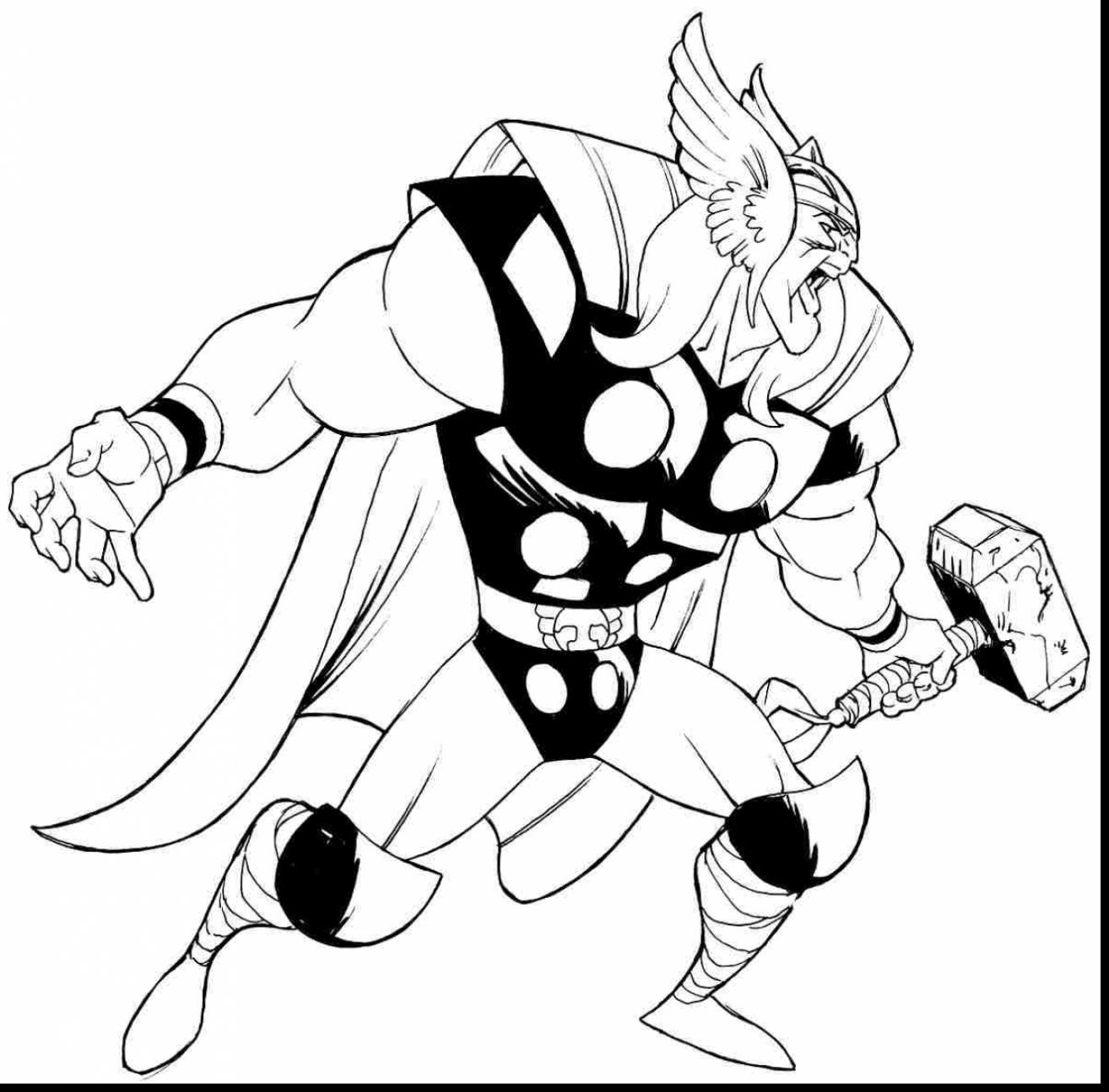 Thor Cartoon Drawing At GetDrawings Free Download