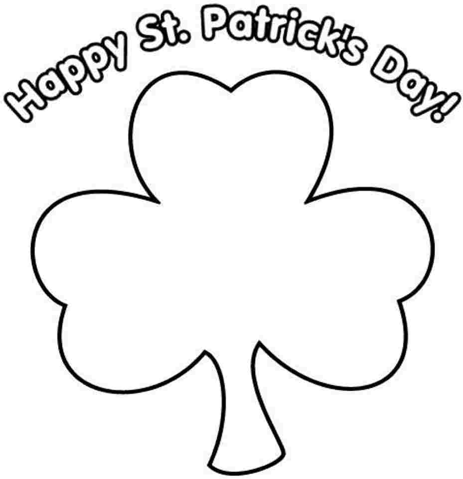 Three Leaf Clover Coloring Page Coloring Pages
