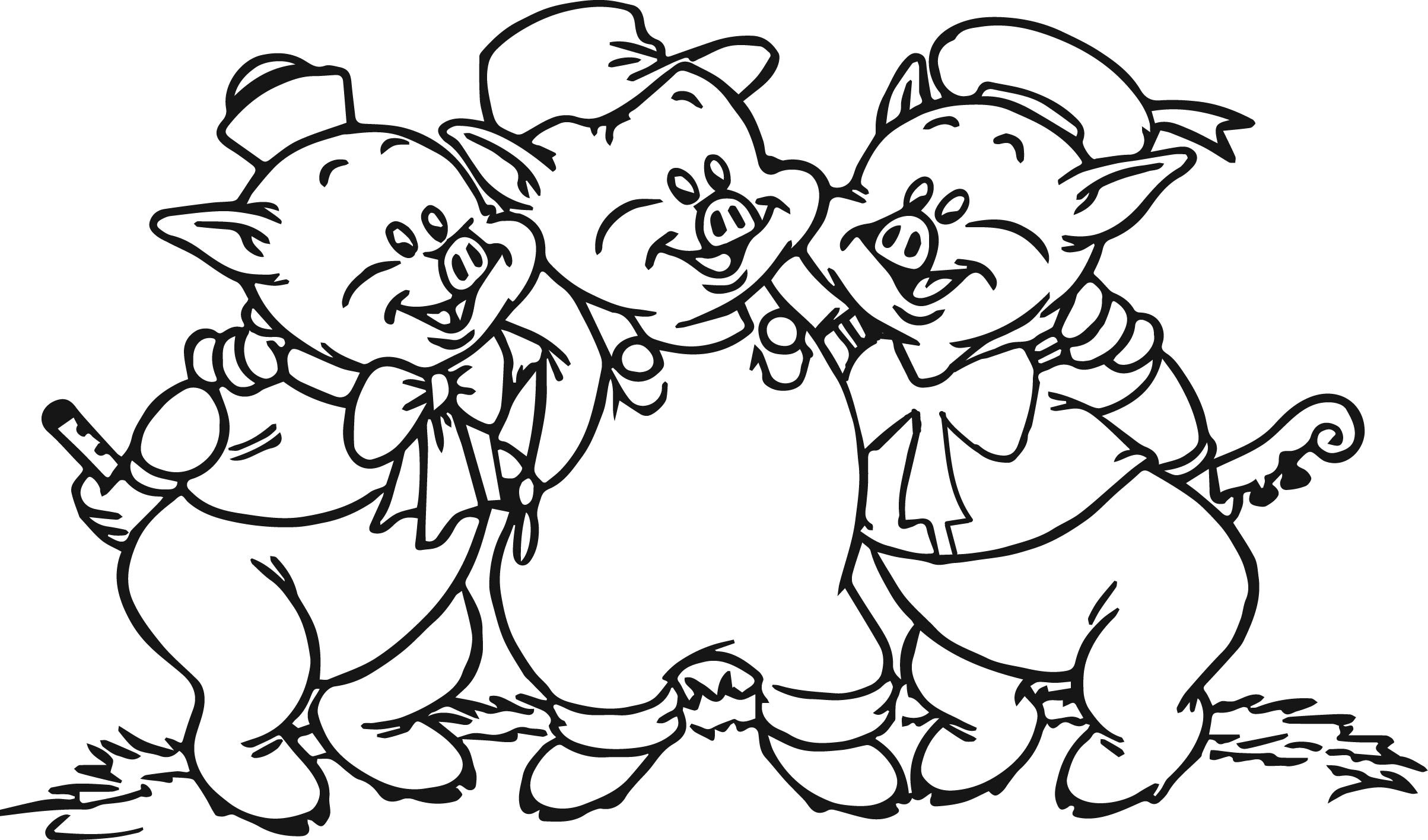 Three Little Pigs Coloring Pages Printable