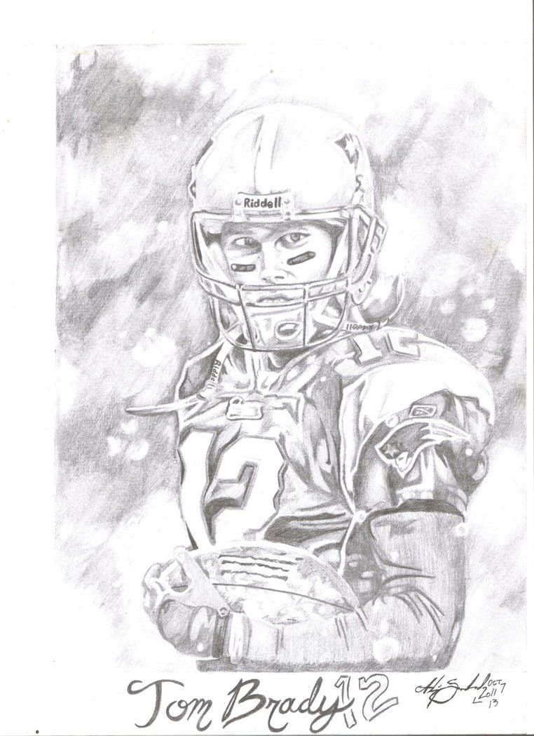 Tom Brady Drawing at GetDrawings | Free download