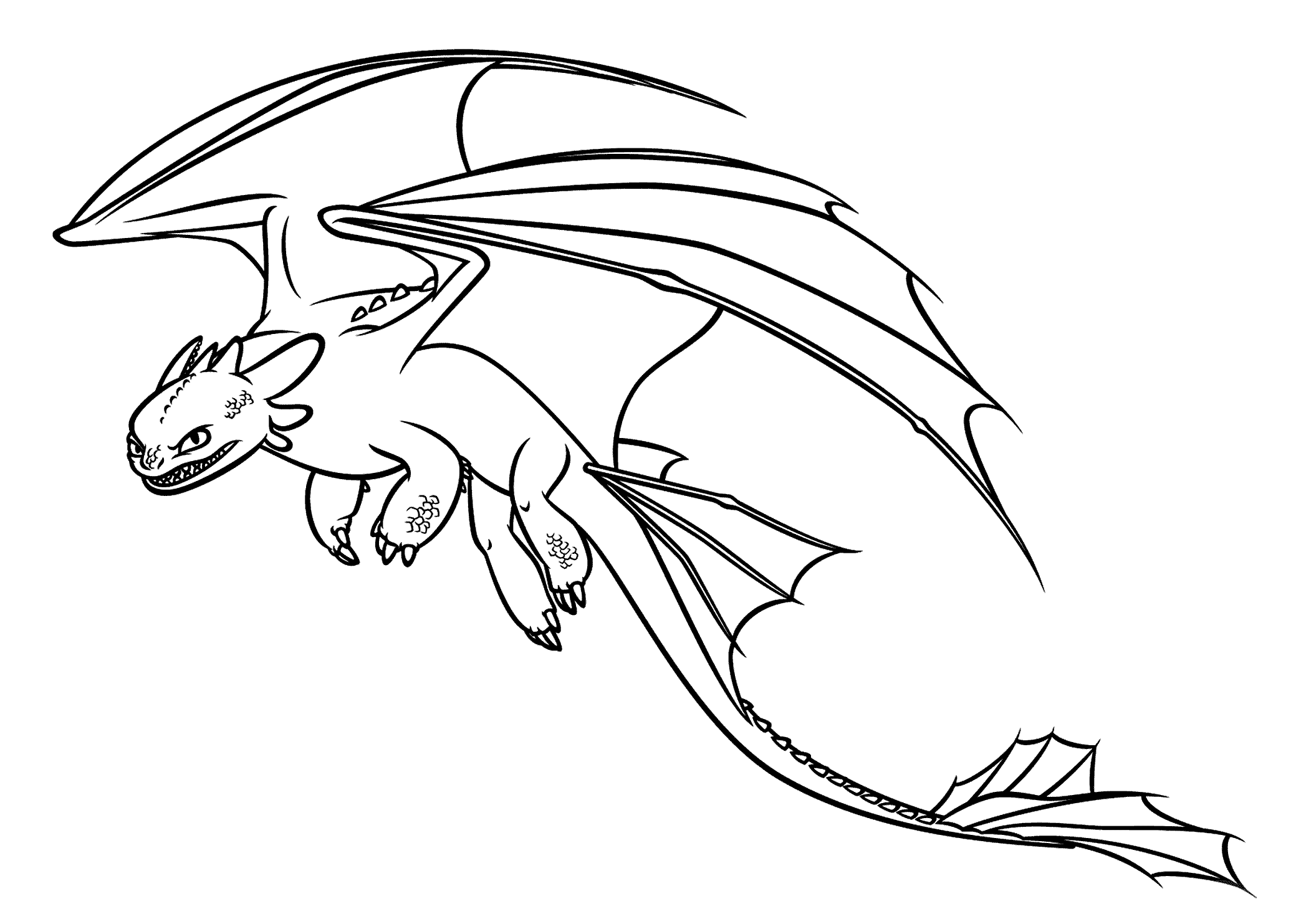 Toothless Dragon Drawing at GetDrawings | Free download