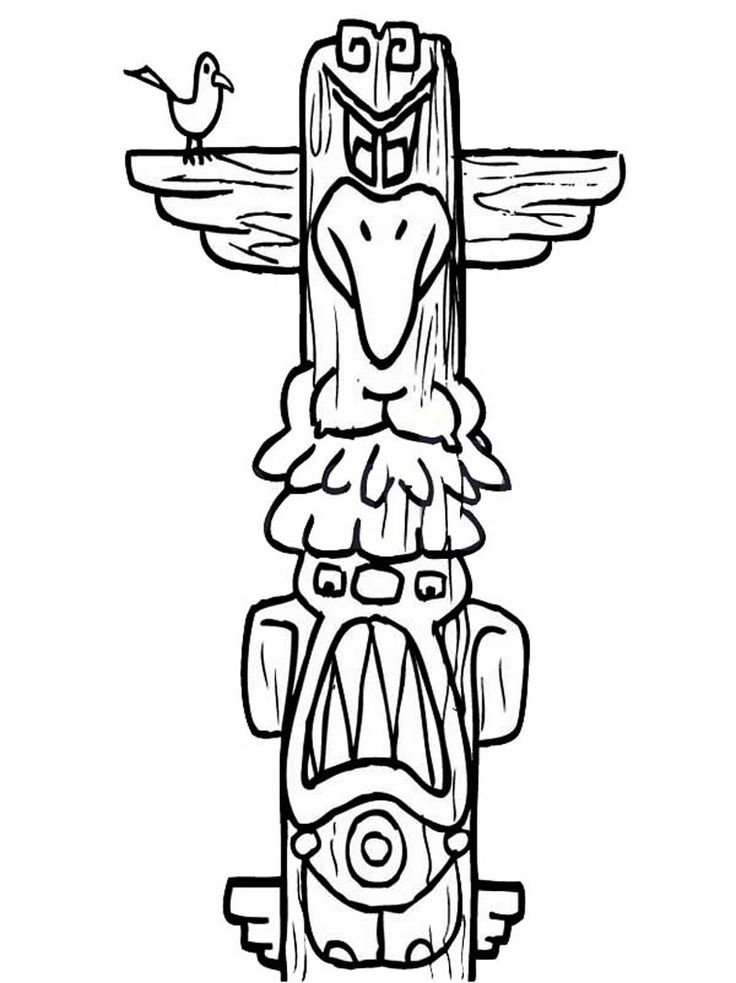 Totem Pole Drawing at GetDrawings Free download