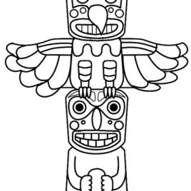 Totem Pole Drawing at GetDrawings | Free download