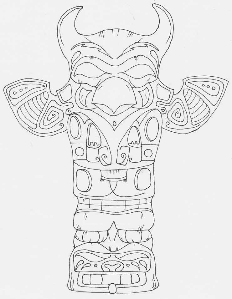 Totem Poles Drawing at GetDrawings Free download