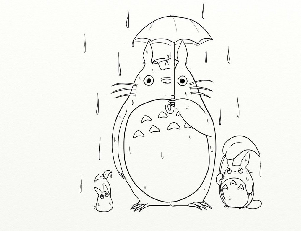 Totoro Drawing at GetDrawings Free download