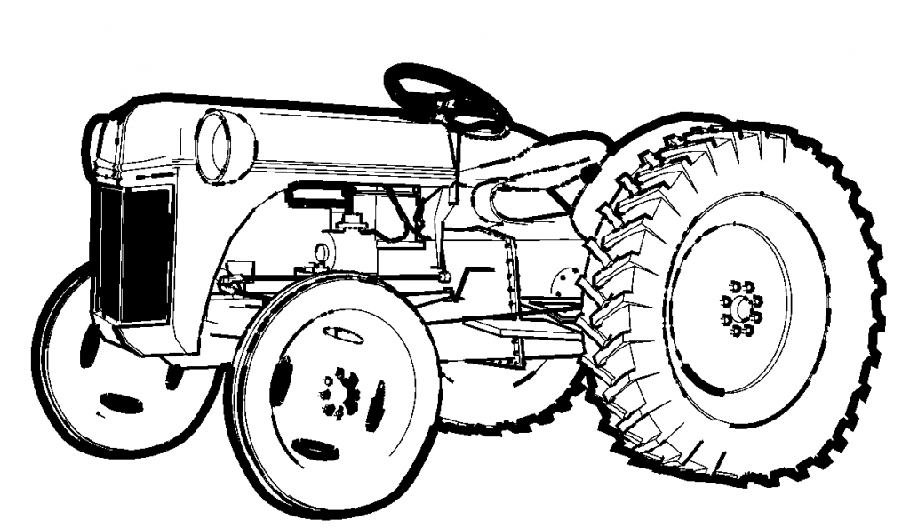 Tractor Drawing Outline at GetDrawings Free download