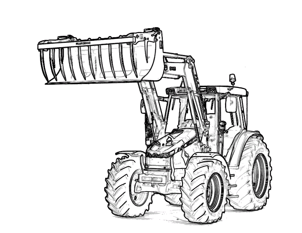 Tractor Drawing Outline At GetDrawings Free Download