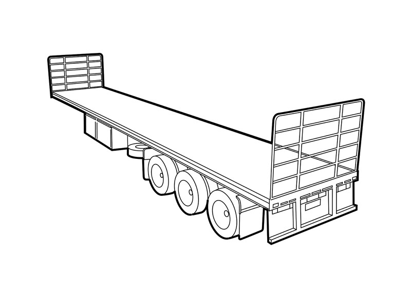 Trailer Truck Drawing at GetDrawings Free download