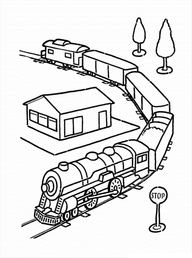 Train Drawing Outline at GetDrawings | Free download