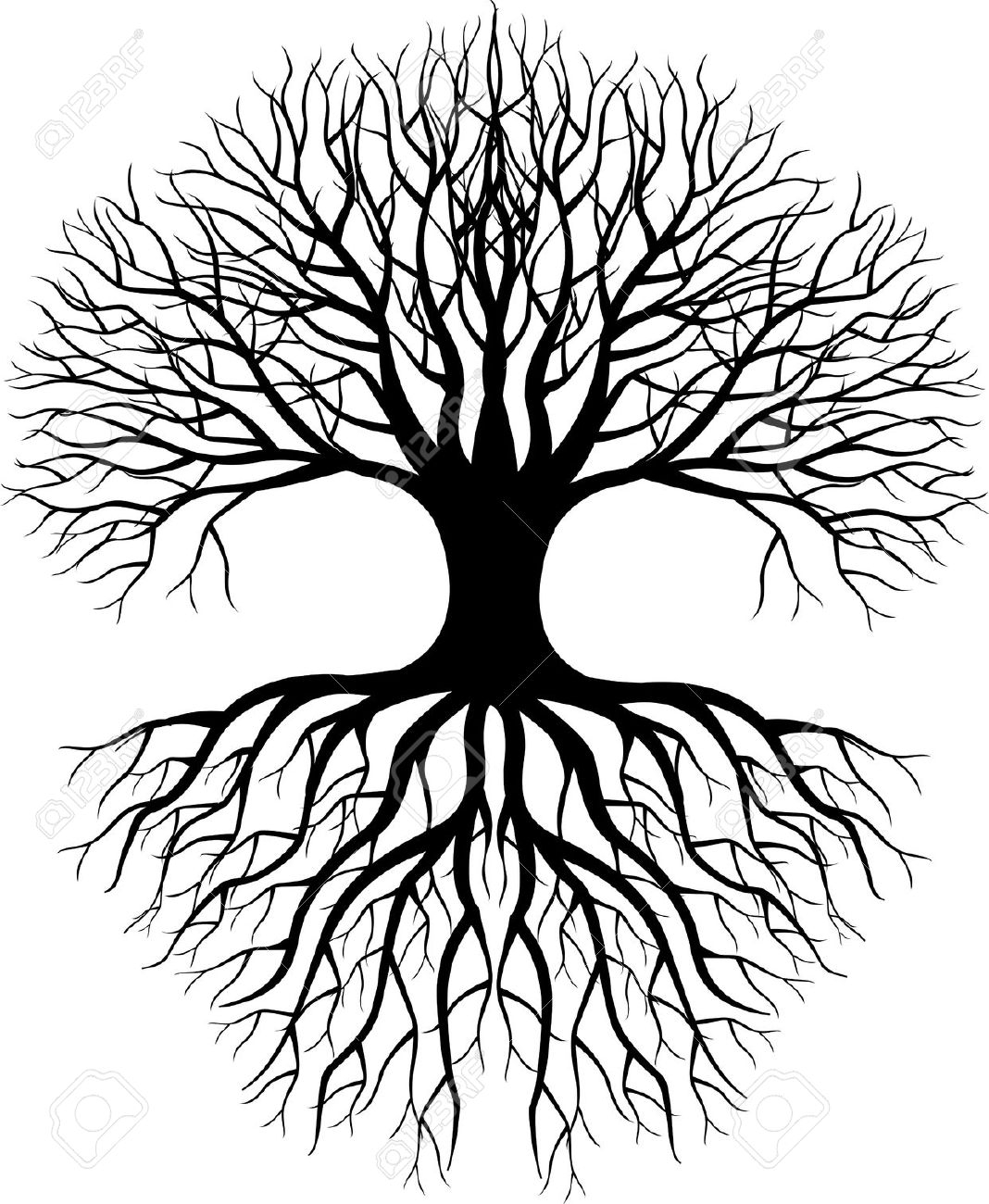 Tree And Roots Drawing at GetDrawings Free download