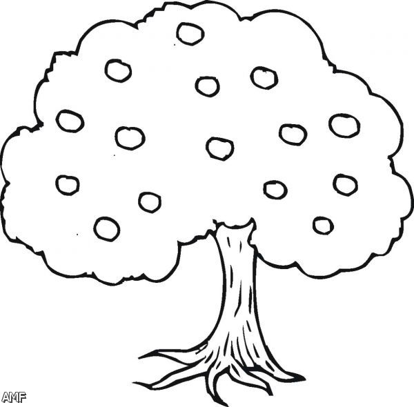 Featured image of post Cartoon Drawing Apple Tree