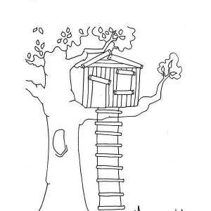 How To Draw A Treehouse Easy