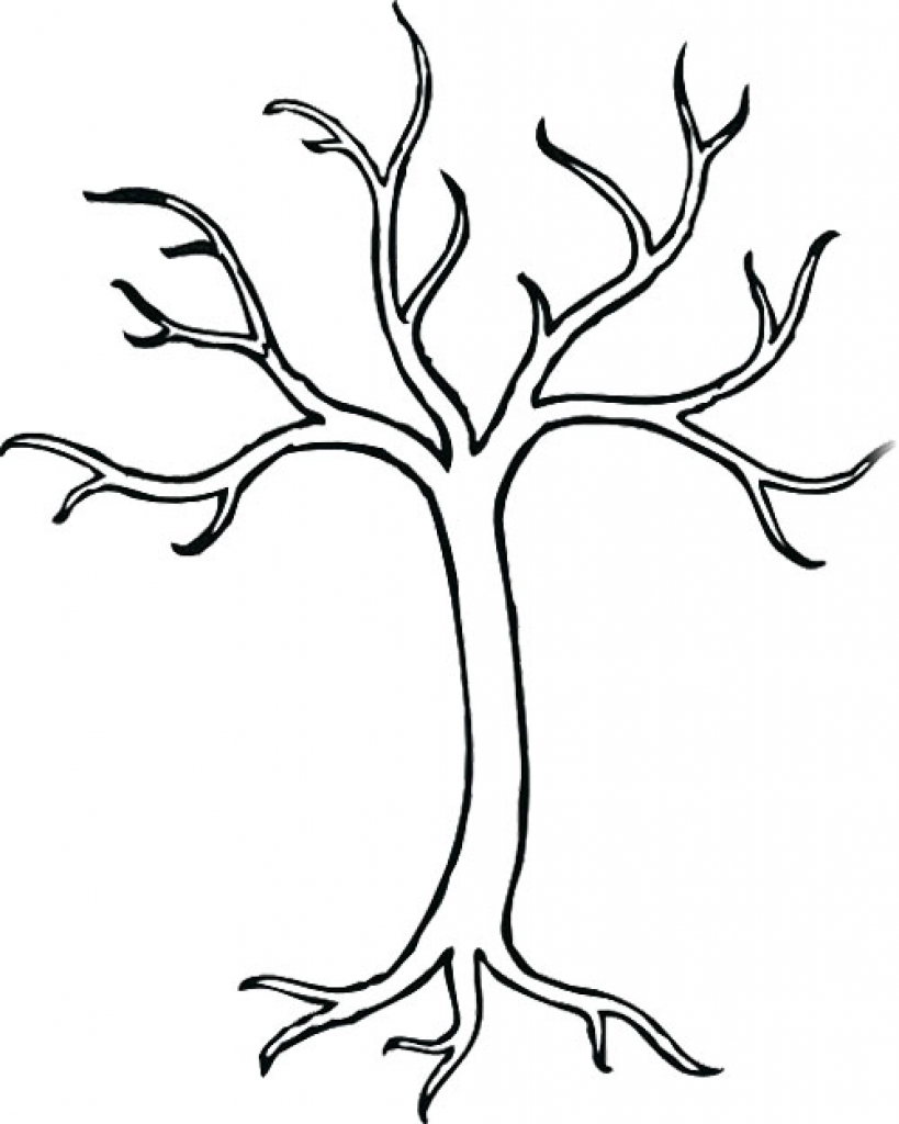 Tree Drawing Without Leaves At GetDrawings Free Download