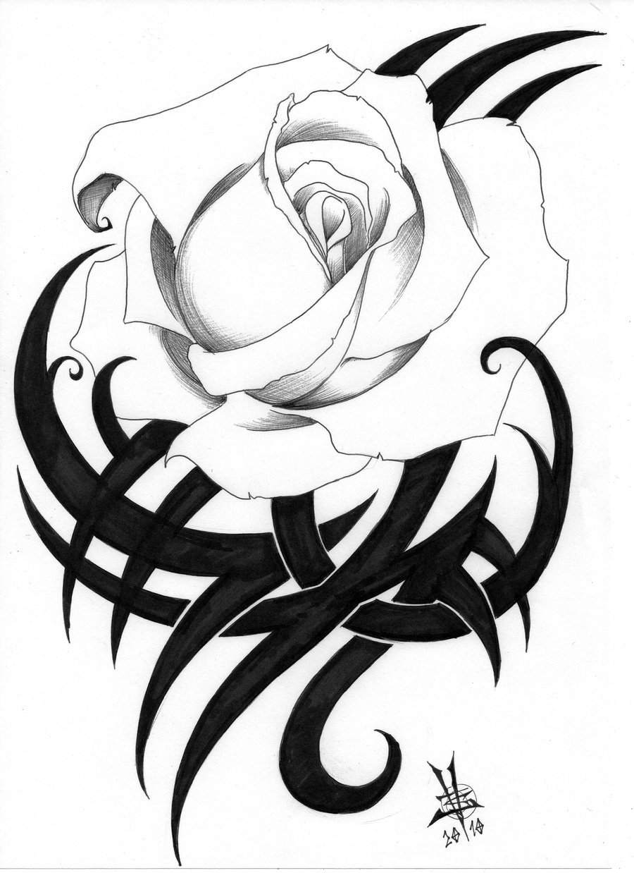 900x1238 Tribal rose Tribal Rose By Travthemad Flower.