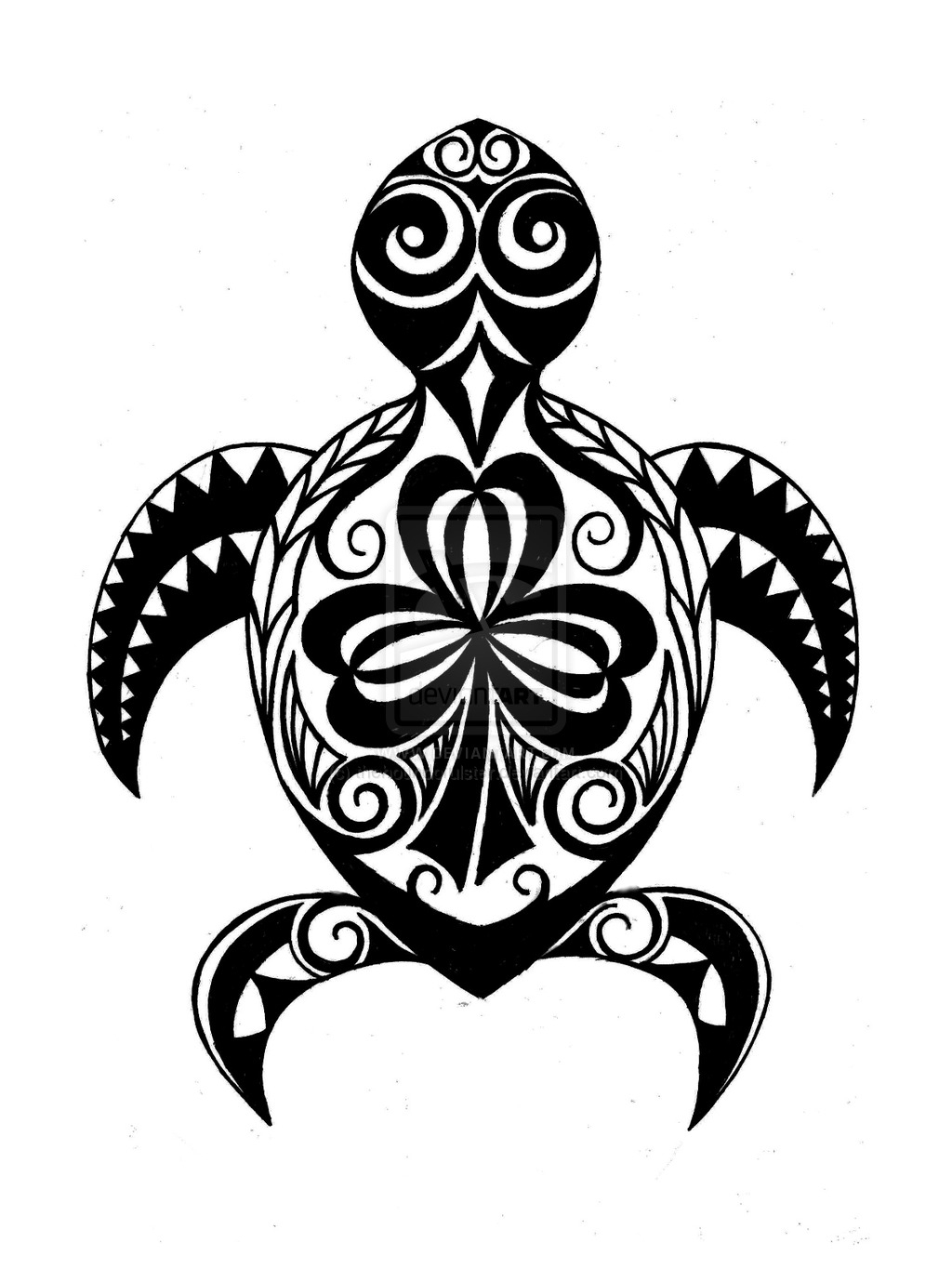 Tribal Turtle Drawing at GetDrawings Free download