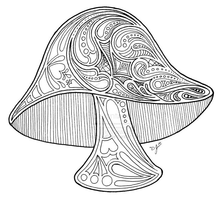 Trippy Mushroom Drawing at GetDrawings | Free download