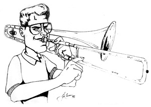 Trombone Cartoon Drawing at GetDrawings | Free download