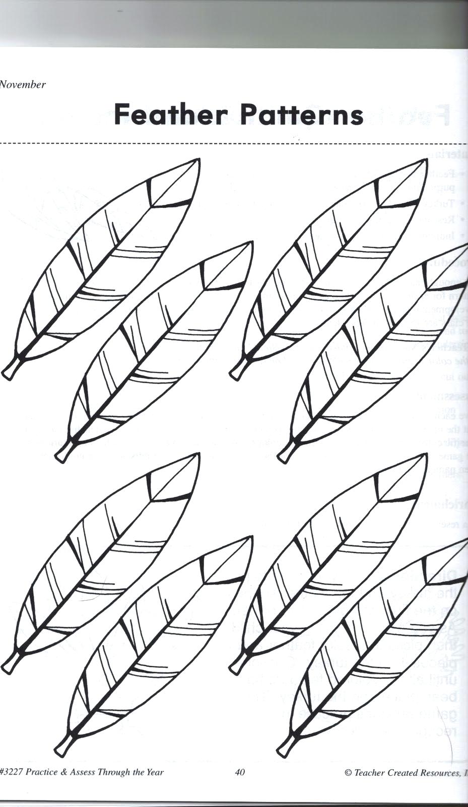 Turkey Feather Template Free Printable Nisma Info