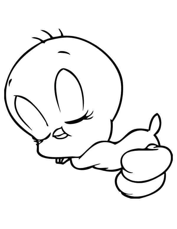 Featured image of post Baby Tweety Bird Outline