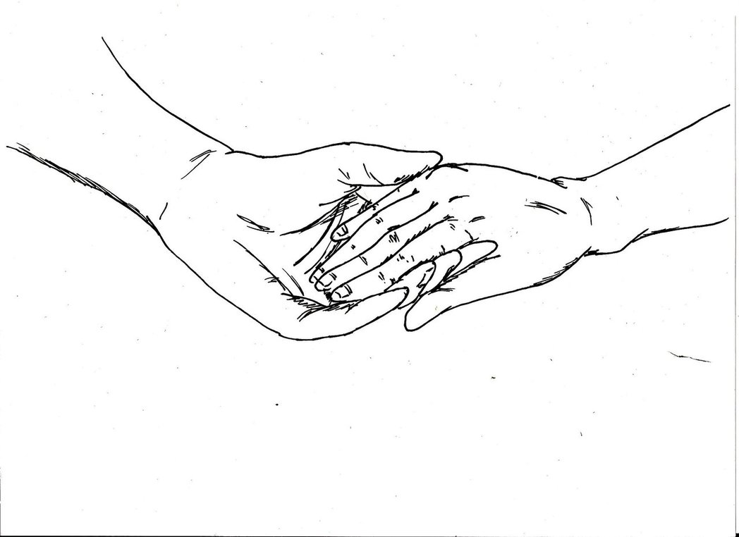 Two Hands Holding Drawing at GetDrawings Free download