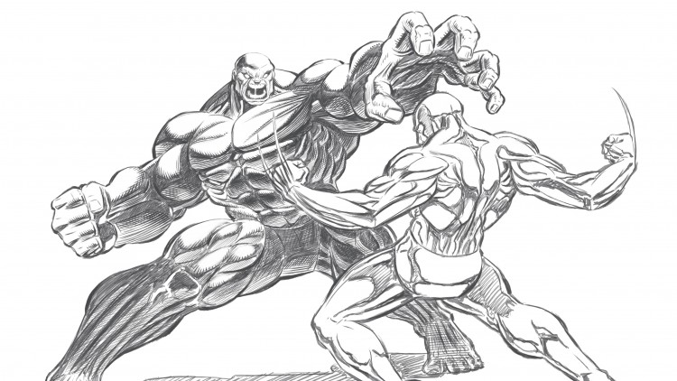 Two People Fighting Drawing at GetDrawings | Free download