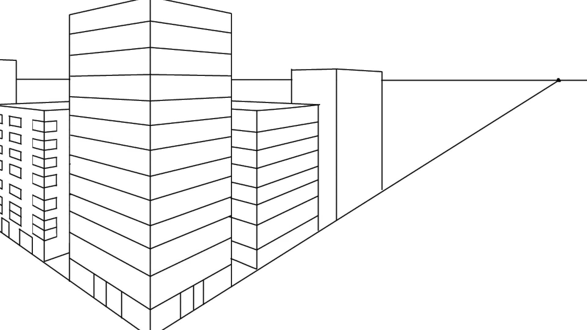 Two Point Perspective Building Drawing at GetDrawings | Free download