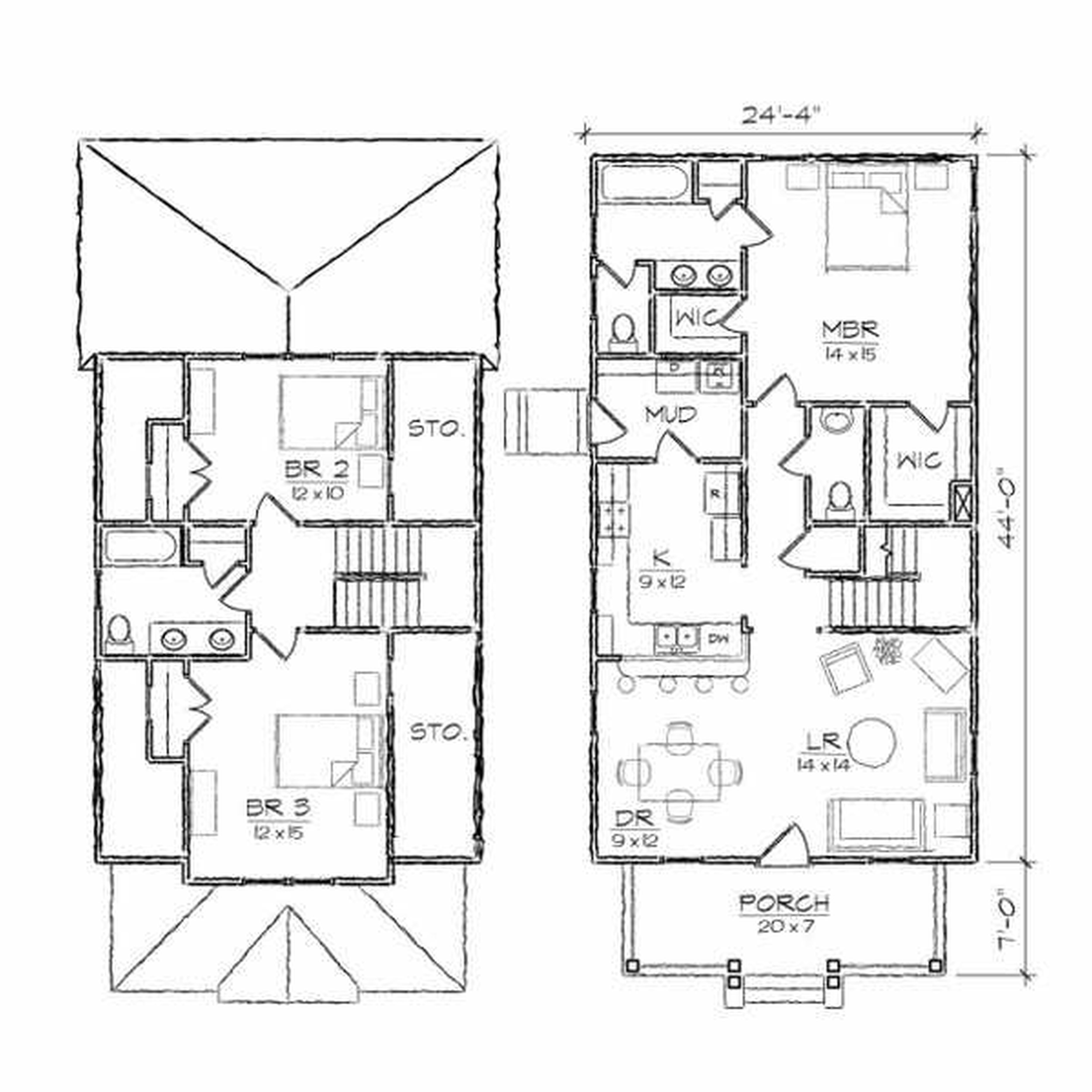 Two Story House Drawing At Getdrawings Free Download