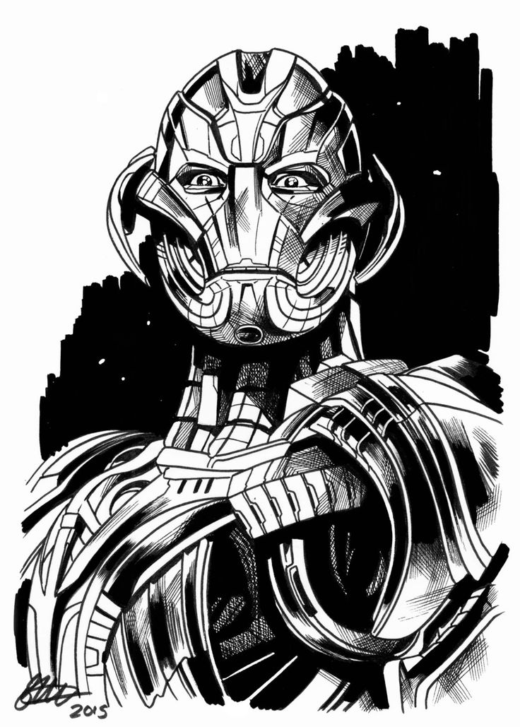 Ultron Drawing at GetDrawings Free download