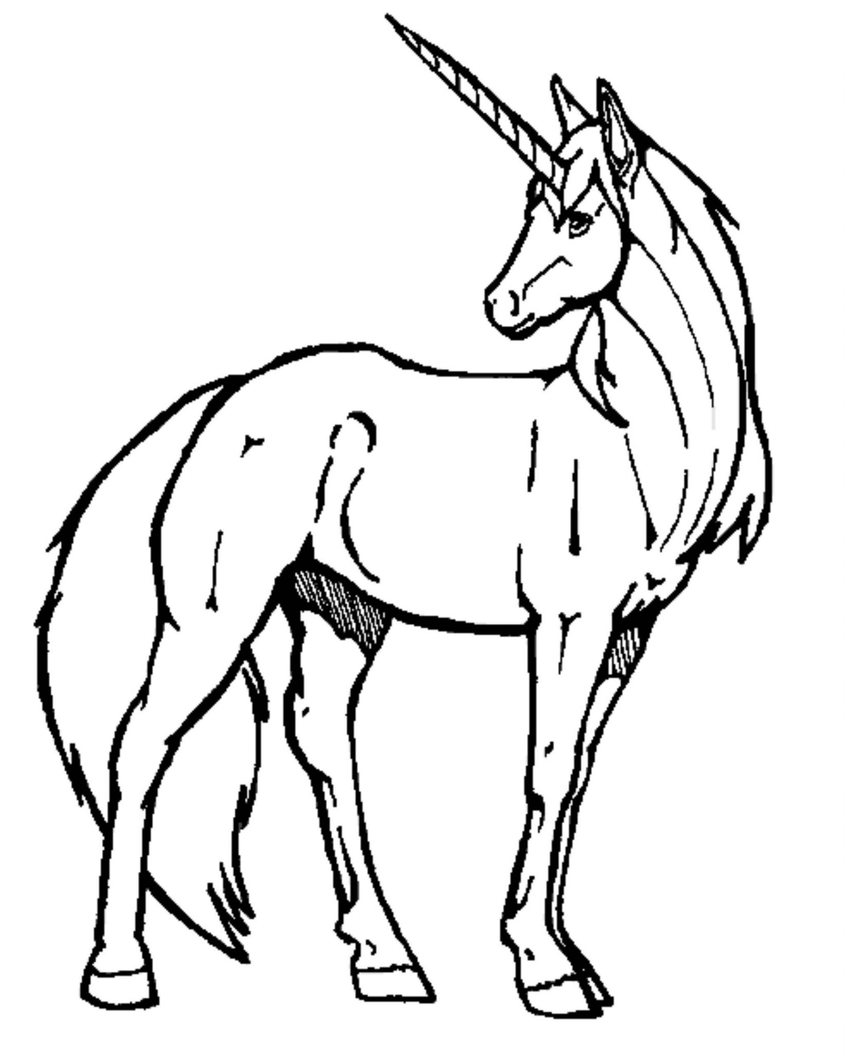 Unicorn Easy Drawing at GetDrawings | Free download