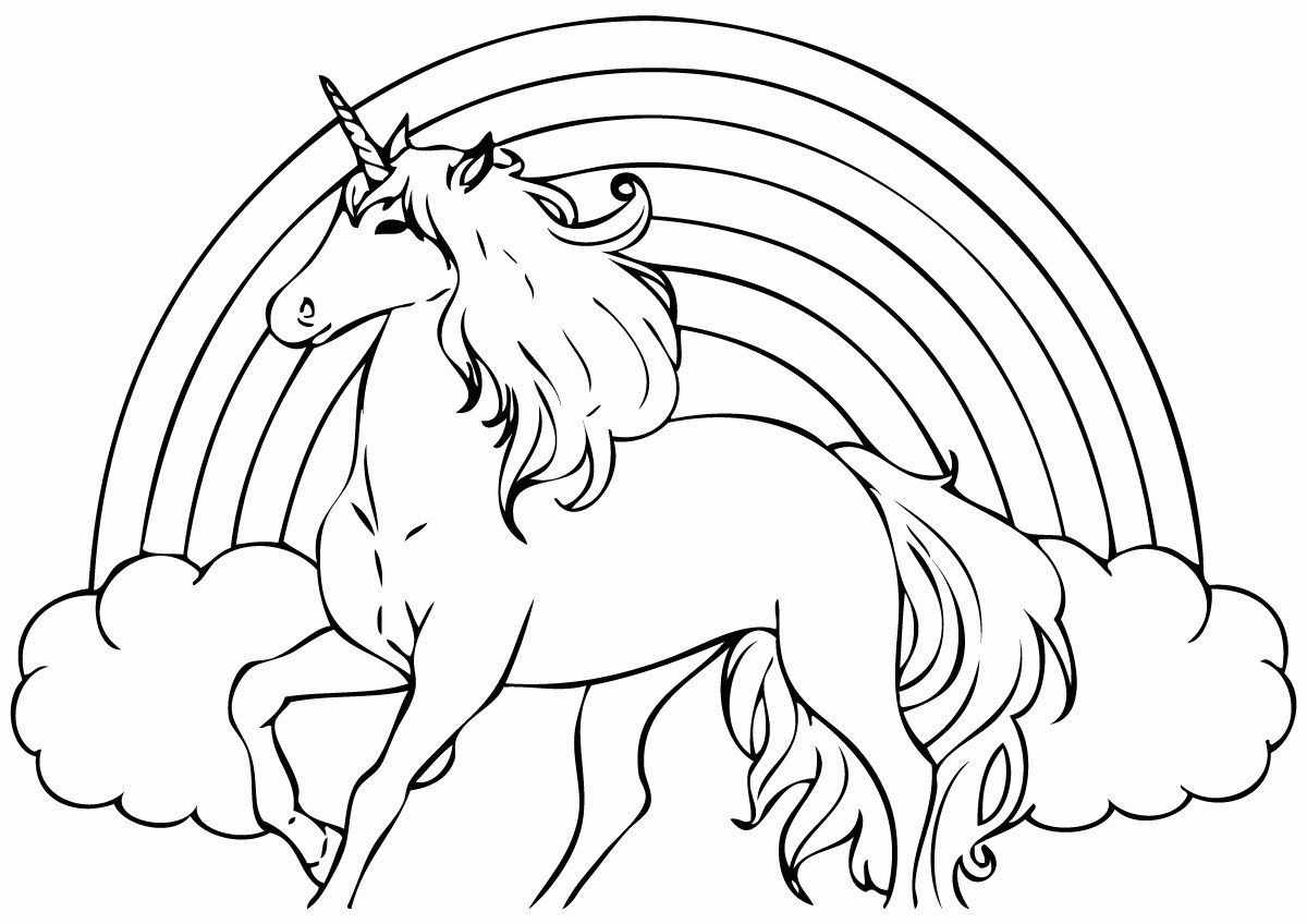 Unicorn Line Drawing at GetDrawings | Free download