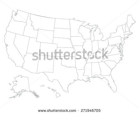 United States Map Drawing at GetDrawings | Free download