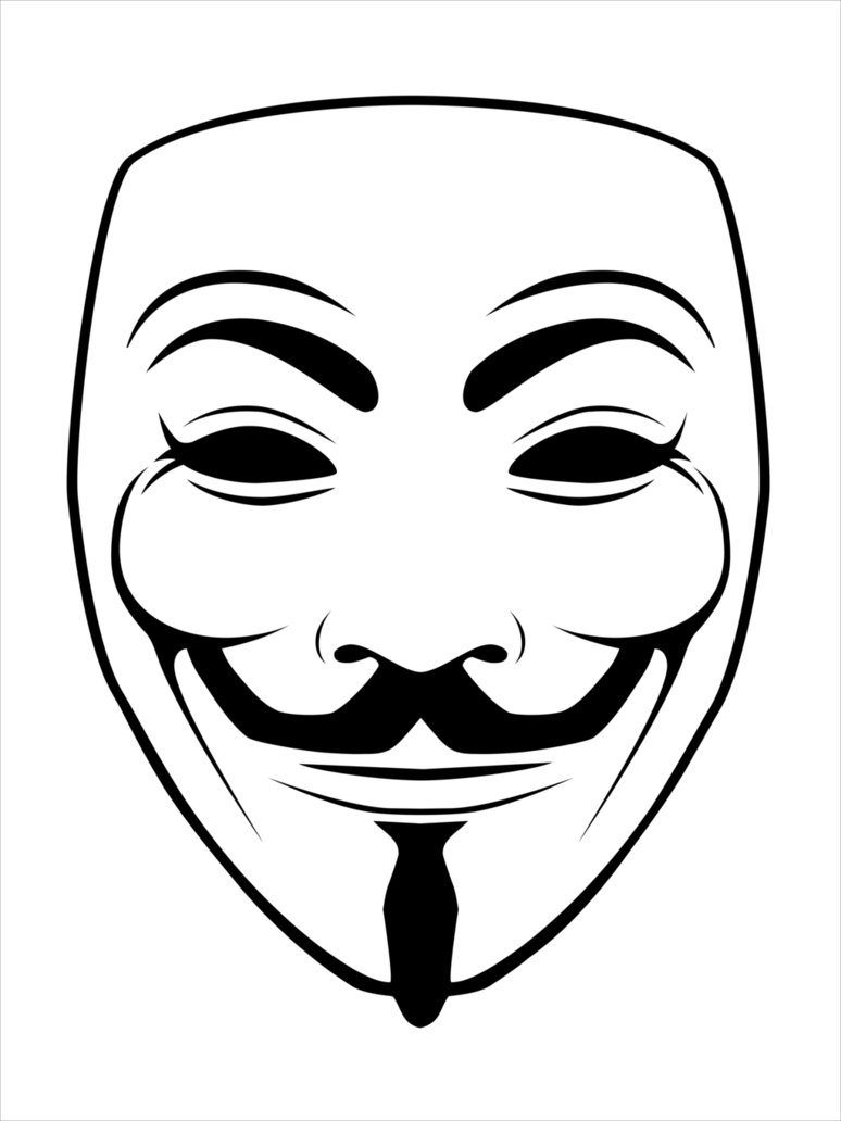 V For Vendetta Mask Drawing at GetDrawings Free download