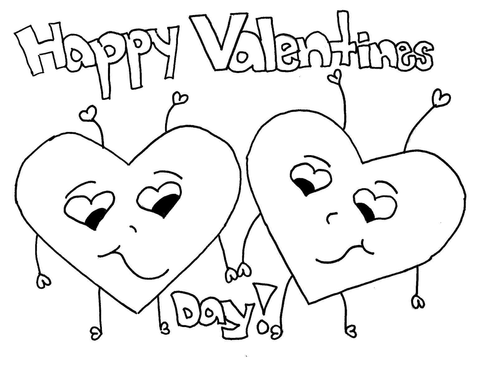 Free Printable Coloring Valentines Day