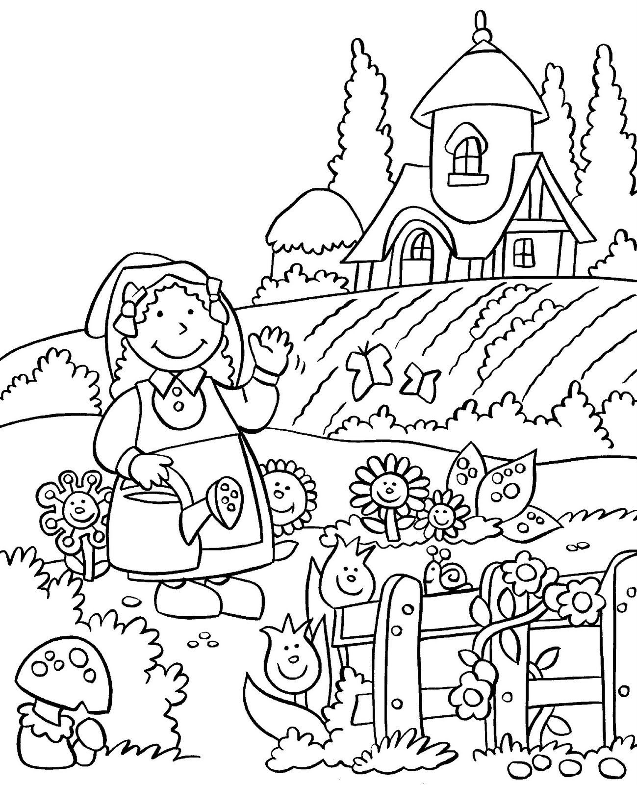 Vegetable Garden Drawing at GetDrawings Free download