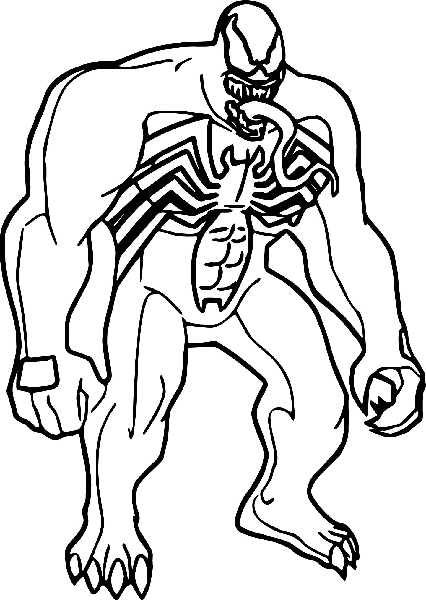 Venom Face Drawing at GetDrawings Free download