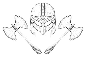 Viking Axe Drawing at GetDrawings | Free download