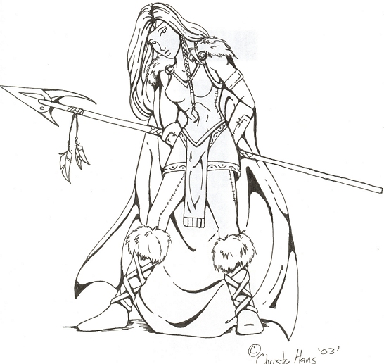 Viking Woman Drawing At GetDrawings | Free Download