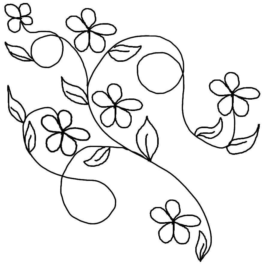 Vines And Flowers Drawing at GetDrawings | Free download