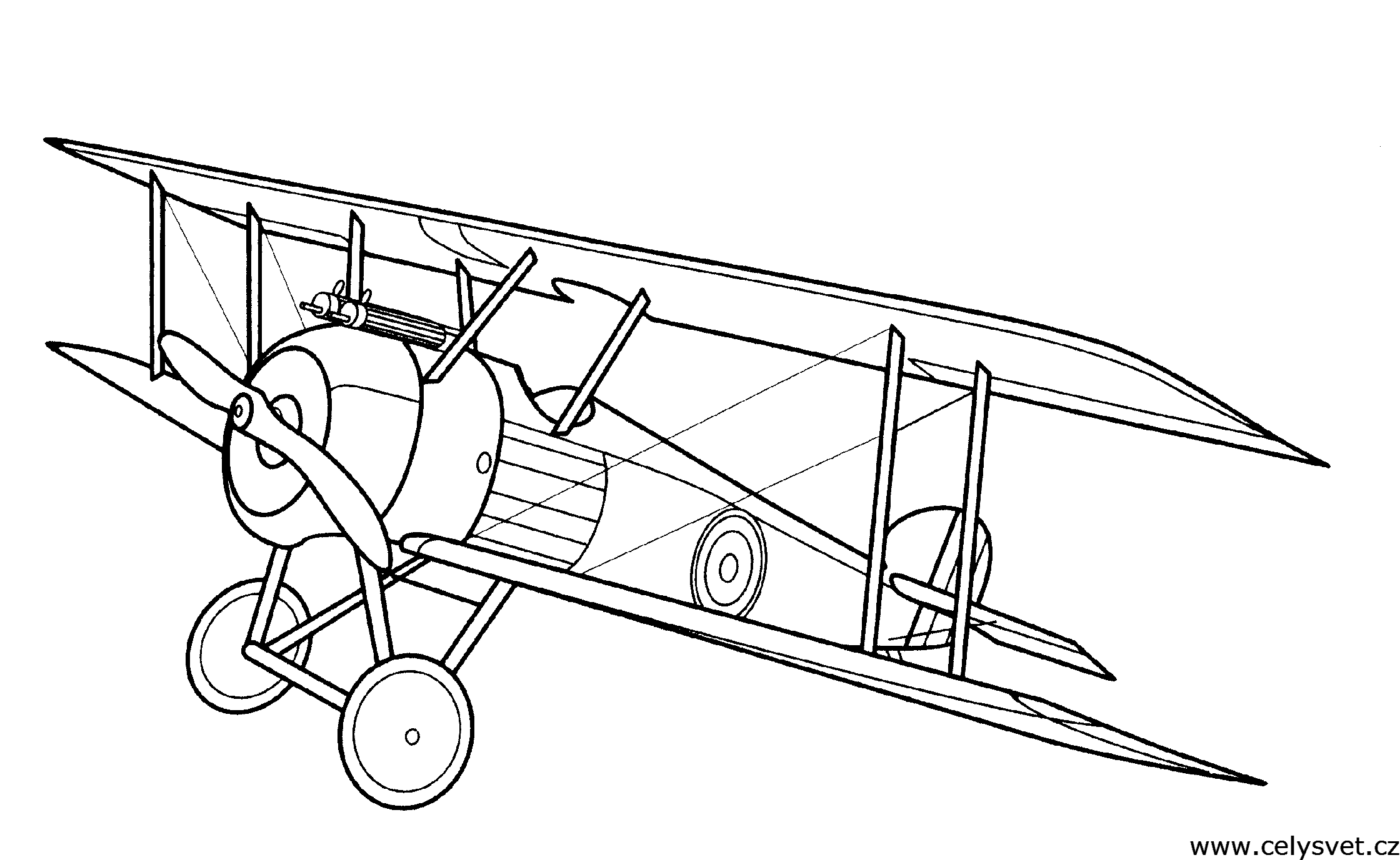 simple line drawing of an airplane