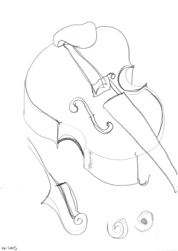 Violin Drawing At Getdrawings 