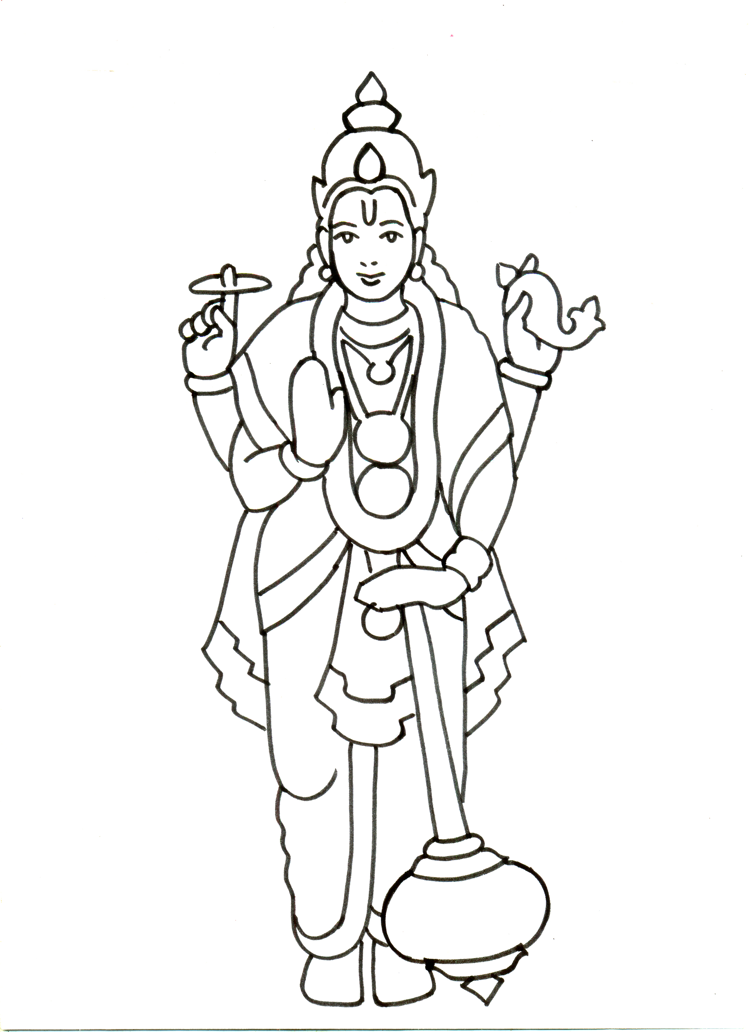 Vishnu Drawing at GetDrawings | Free download