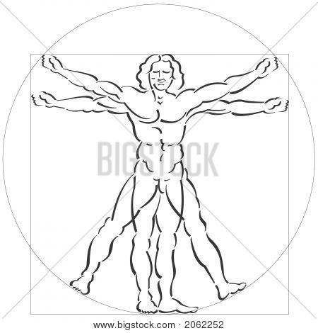 Vitruvian Man Drawing at GetDrawings | Free download