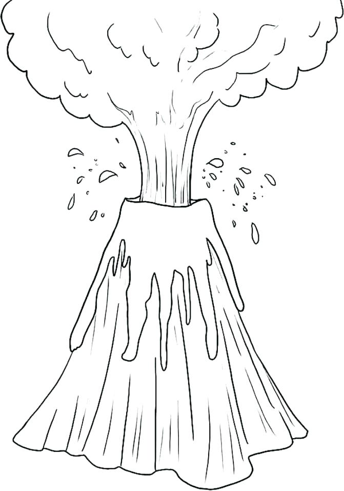 Volcano Cartoon Drawing at GetDrawings | Free download