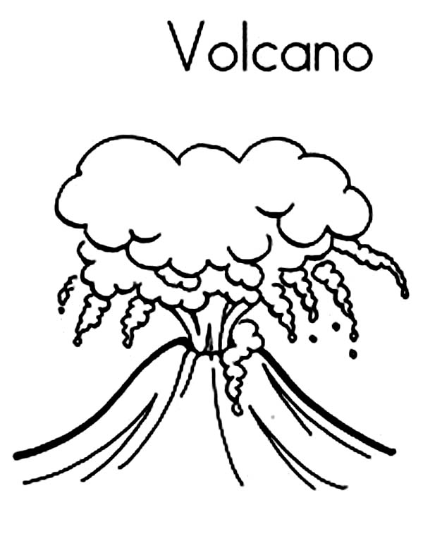 Volcano Cartoon Drawing at GetDrawings | Free download