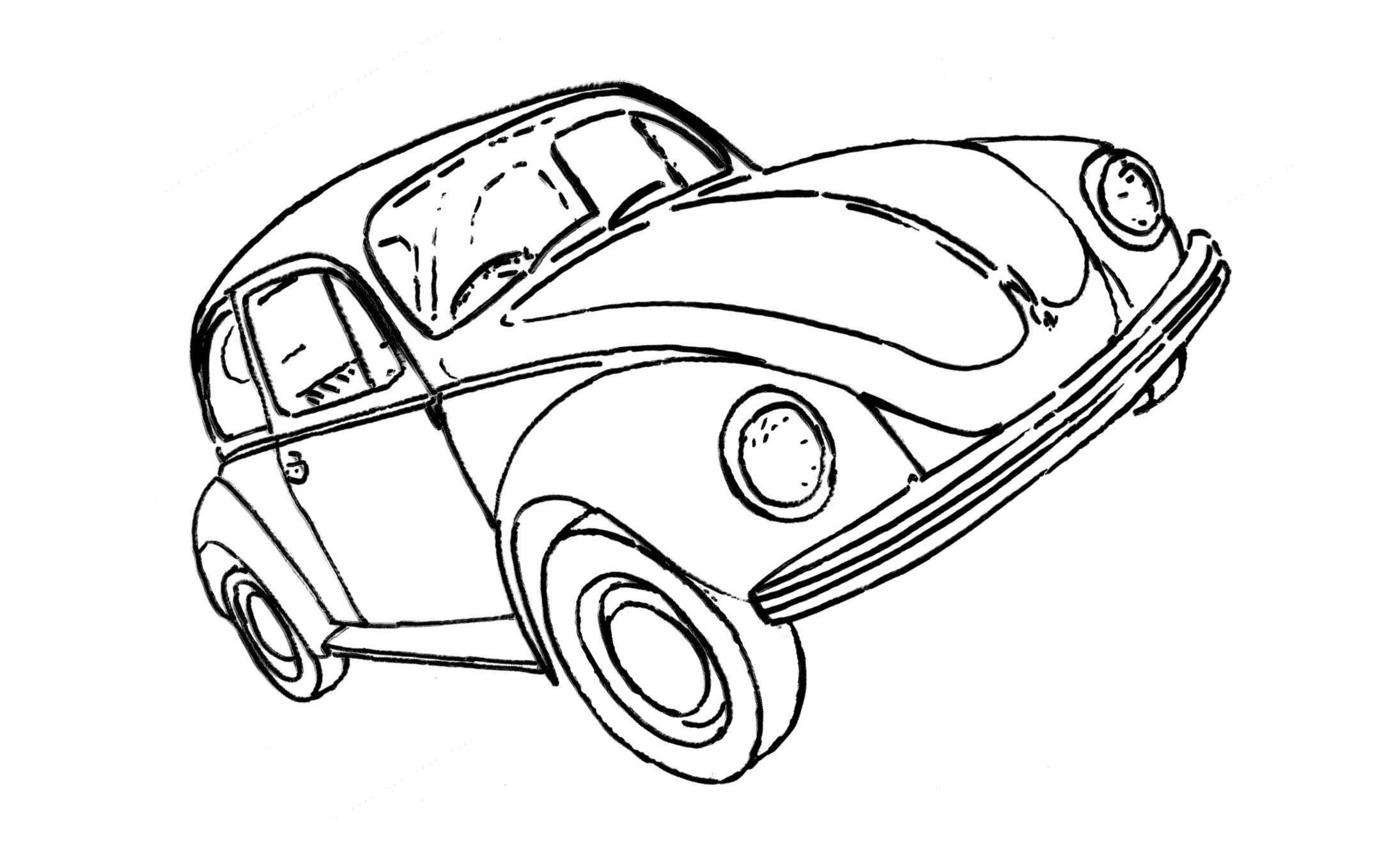 Vw Beetle Drawing at GetDrawings Free download