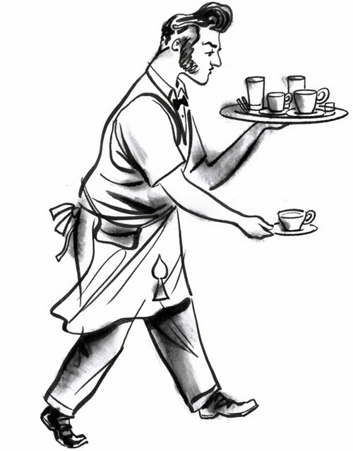 Waiter Drawing at GetDrawings | Free download