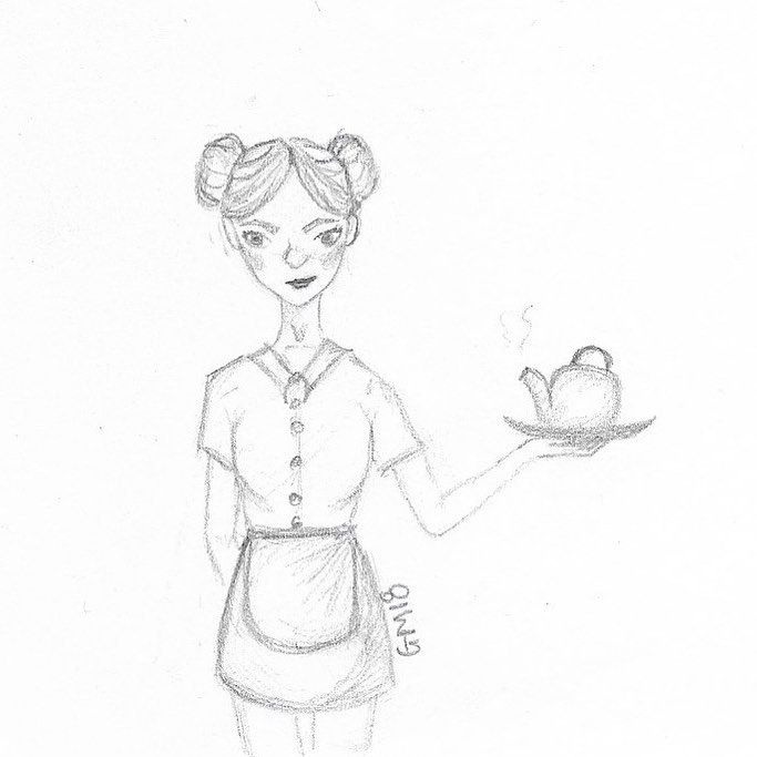 Waitress Drawing at GetDrawings | Free download