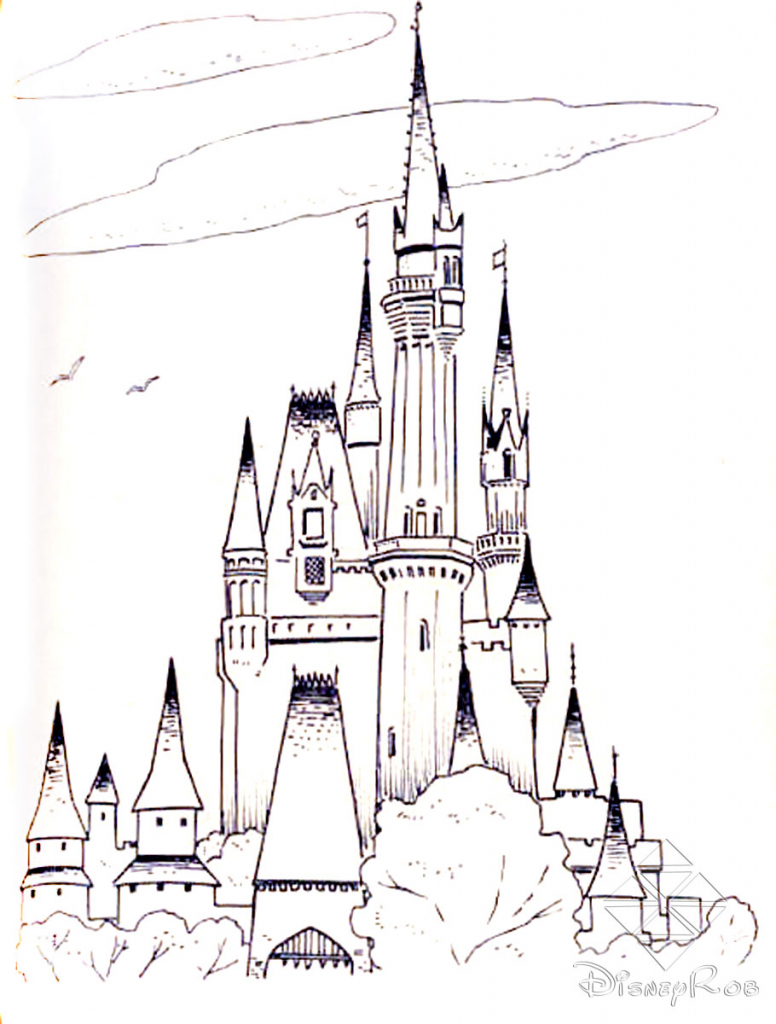Walt Disney Castle Drawing at GetDrawings Free download