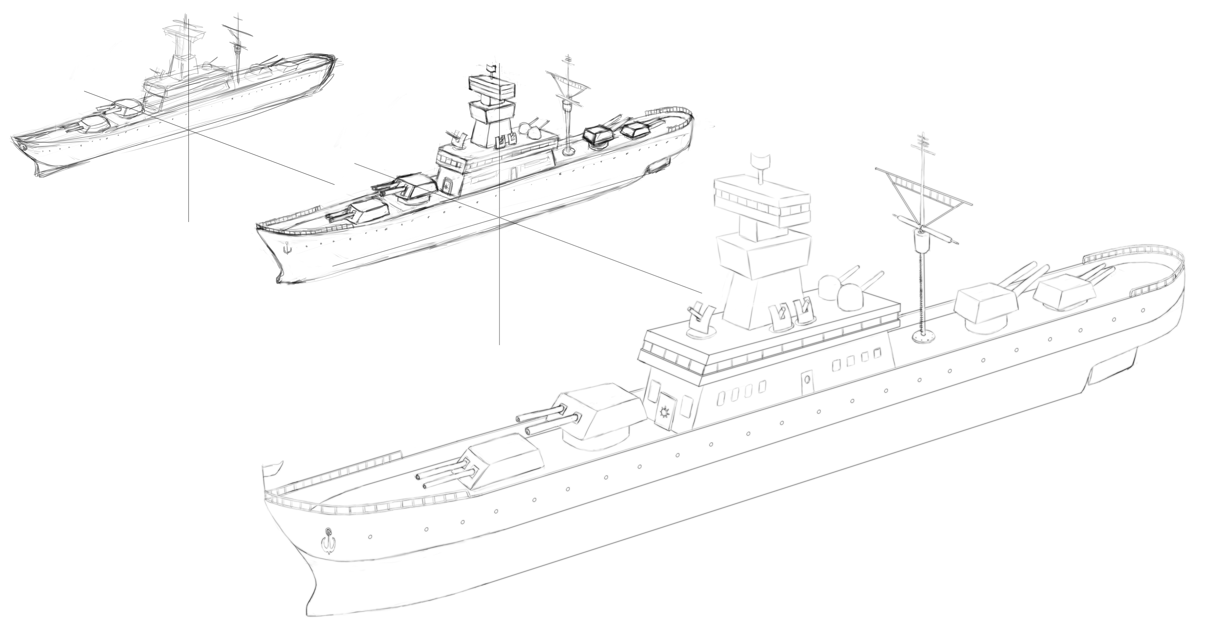 Warship Drawing at GetDrawings | Free download