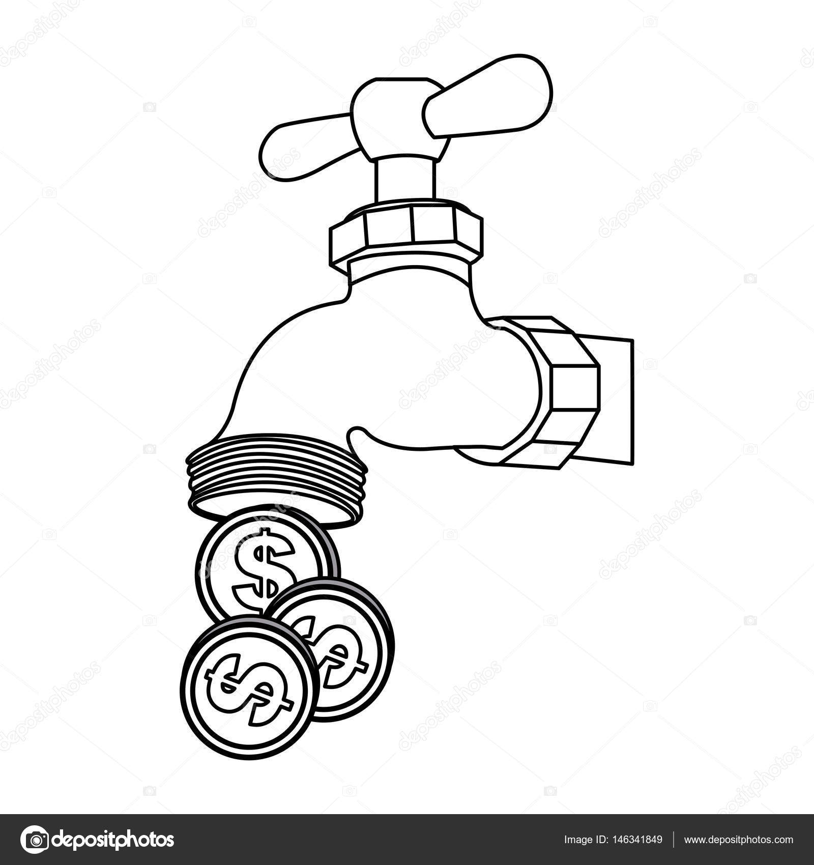 Water Faucet Drawing at GetDrawings | Free download